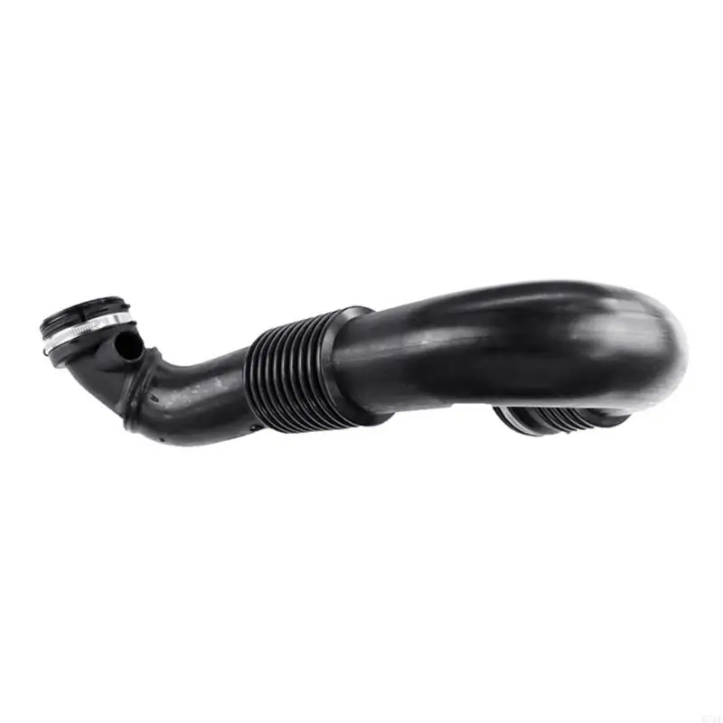 M76E Air Hose Replacement Used in Engine Maintenance, Curved Hose Body with Flexible Ribbed Sections, Side Port A9065281524