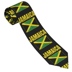 Mens Tie Slim Skinny Jamaica Necktie Fashion Free Style Tie for Party Wedding