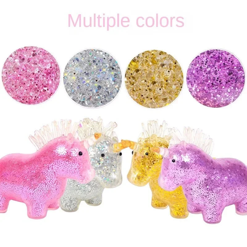 Randomly colored unicorn colored balls pressure reducing and squeezing grape balls children\'s toys