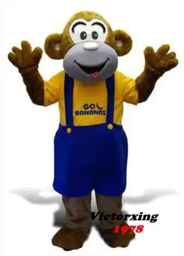 

New Adult Best Sale Foam Big Monkey Fancy Cartoon Mascot Costume Plush Christmas Fancy Dress Halloween Mascot Costume