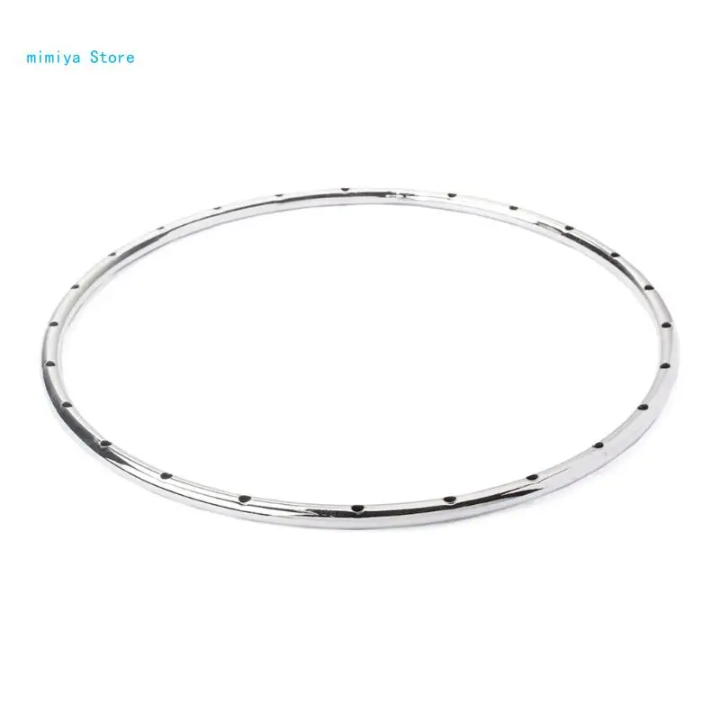 

pipi Banjo Guitar Hoop Ukulele Tension Rings Banjo Hoop with Holes Metal Musical Instrument Tension Hoop for 11 Inch Banjo