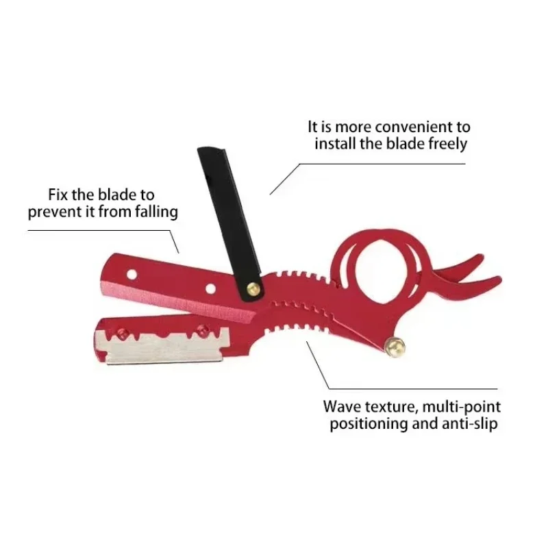 12.8cm 1Pcs Men Straight Barber Edge Steel Folding Shaving Knife Hair Removal Tools Shaving Razor With Blade Body Razors  C619