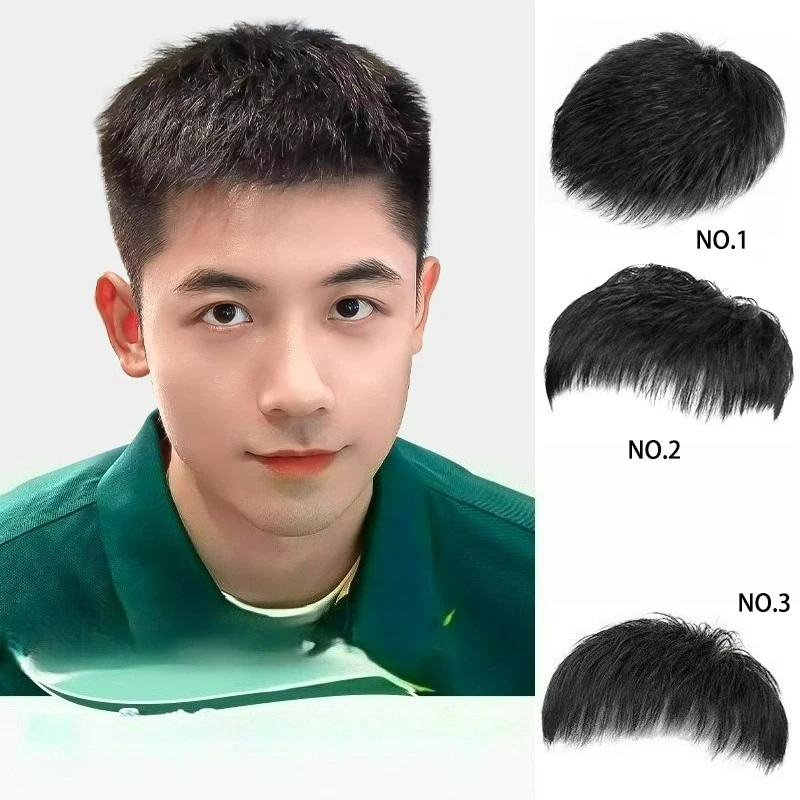 

16x18CM/18x20CM Human Hair Short Men Hairpiece Quality Male Toupee Replacement System Breathable Natural Quickly Increase Hair