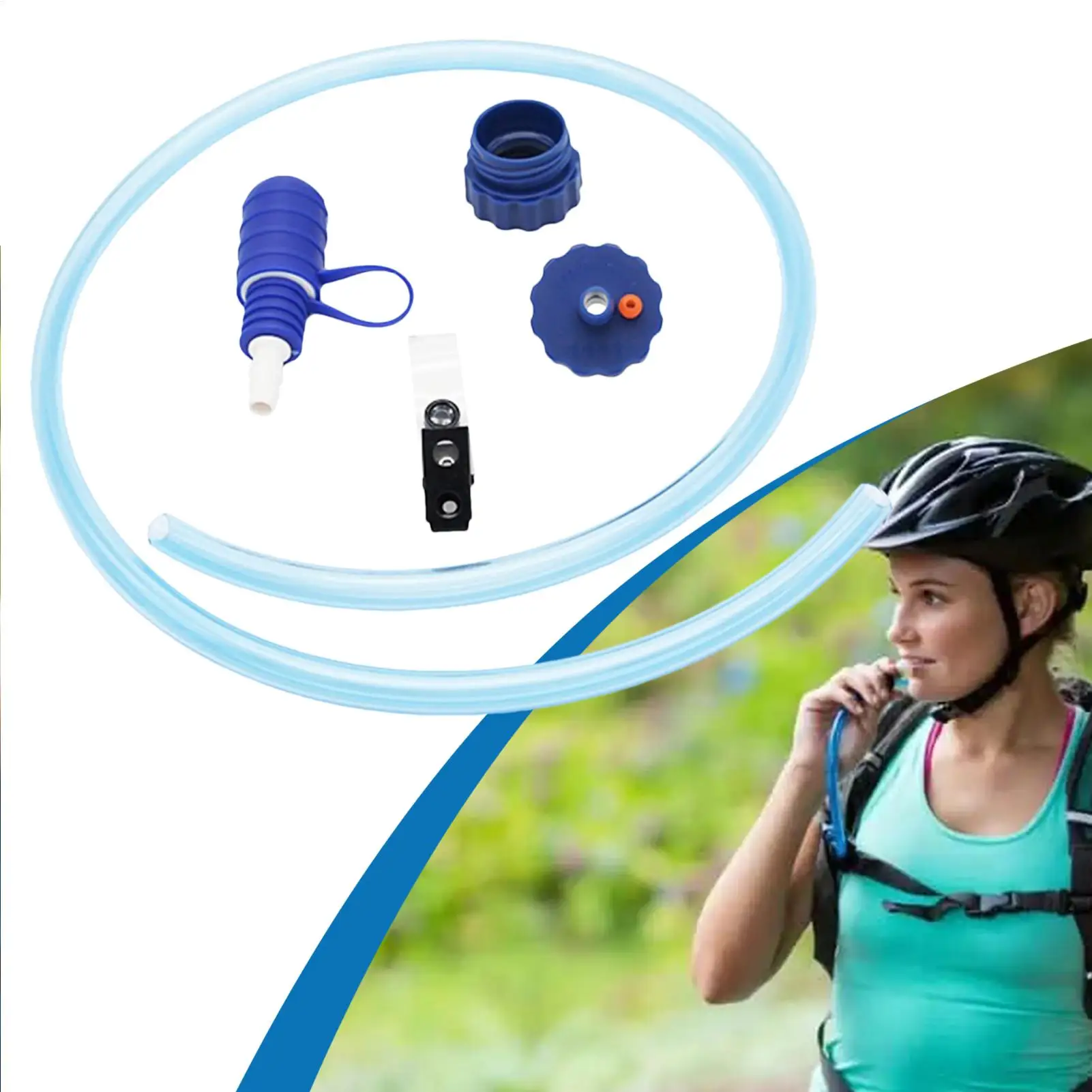 Drinking Tube Water Bottle Hydration Pack Drink Pipe Backpack Water Bottle Drinking Hose Kit for Boating Camping Fishing