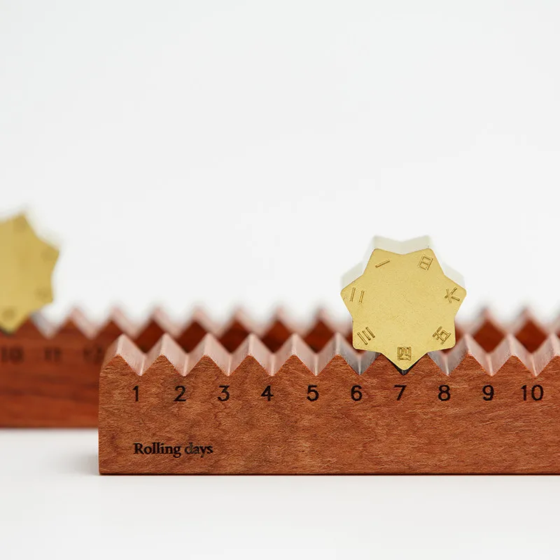 Rolling perpetual calendar, tabletop ornaments, gifts, blessings for leading teachers, high-end
