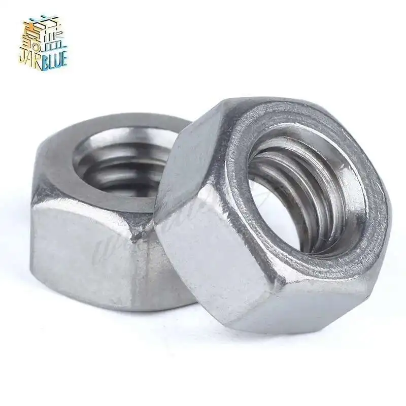 100Pcs DIN934 M11.2 M1.4 M1.6 M2 M2.5 M3 M4 Carbon Steel Hex Nut Hexagon Nuts Metric Thread Suit For Screws Bolts