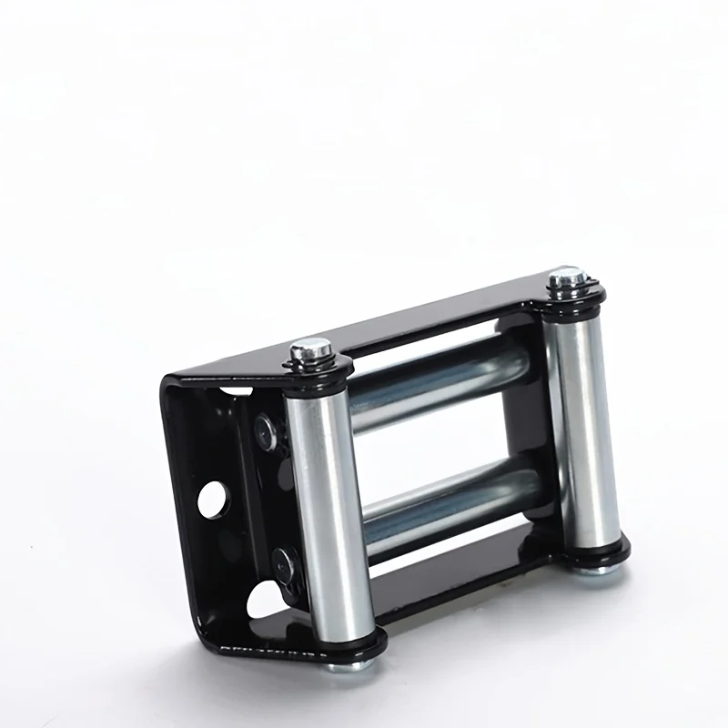 4 Way Steel Winch Roller Fairlead 2000LB, Heavy Duty Cable Rope Guide Universal For ATV UTV Off Road Winch Accessories