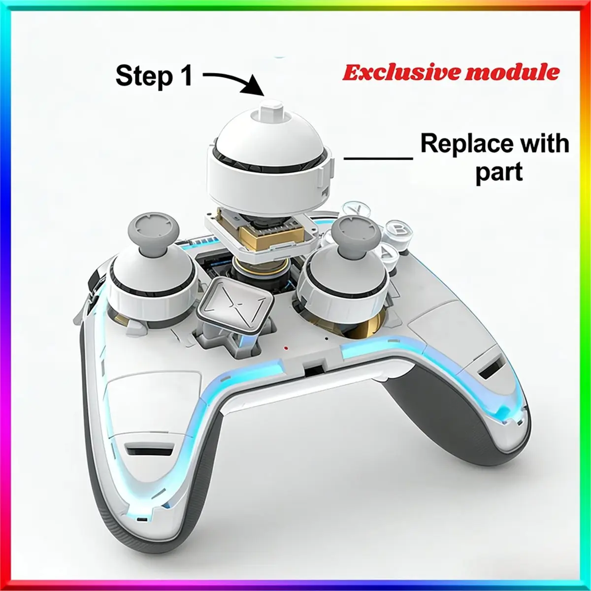 (DT37) ZD Ultimate Legend Game Controller Replaceable Joystick Module Shell Detachable Accessories ALPS