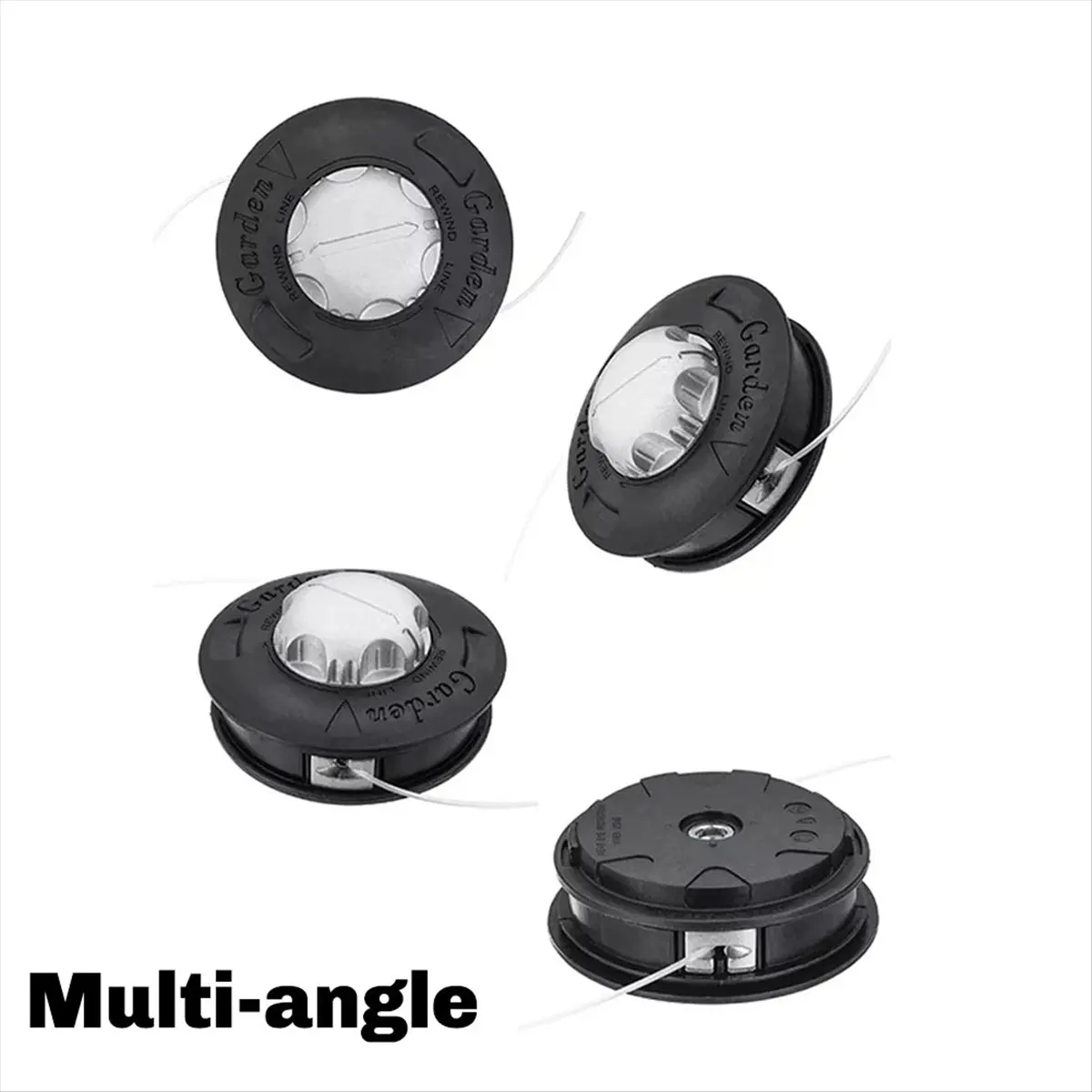 &A11I Universal M10 Nylon Automatic Grass Trimmer Head Brush Mower Bump Spool 2 Lines Cutter Thread Line String Saw