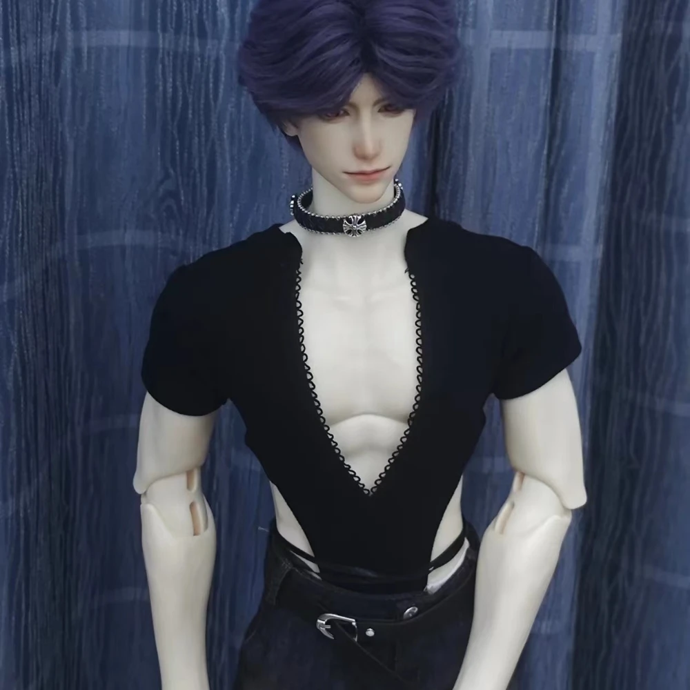 

Black 1/3 Doll's Clothes Fit To 75cm,77cm Bjd Doll High Stretch Jumpsuit,front and Back Dual Wear Gift Doll Accessories, No Doll