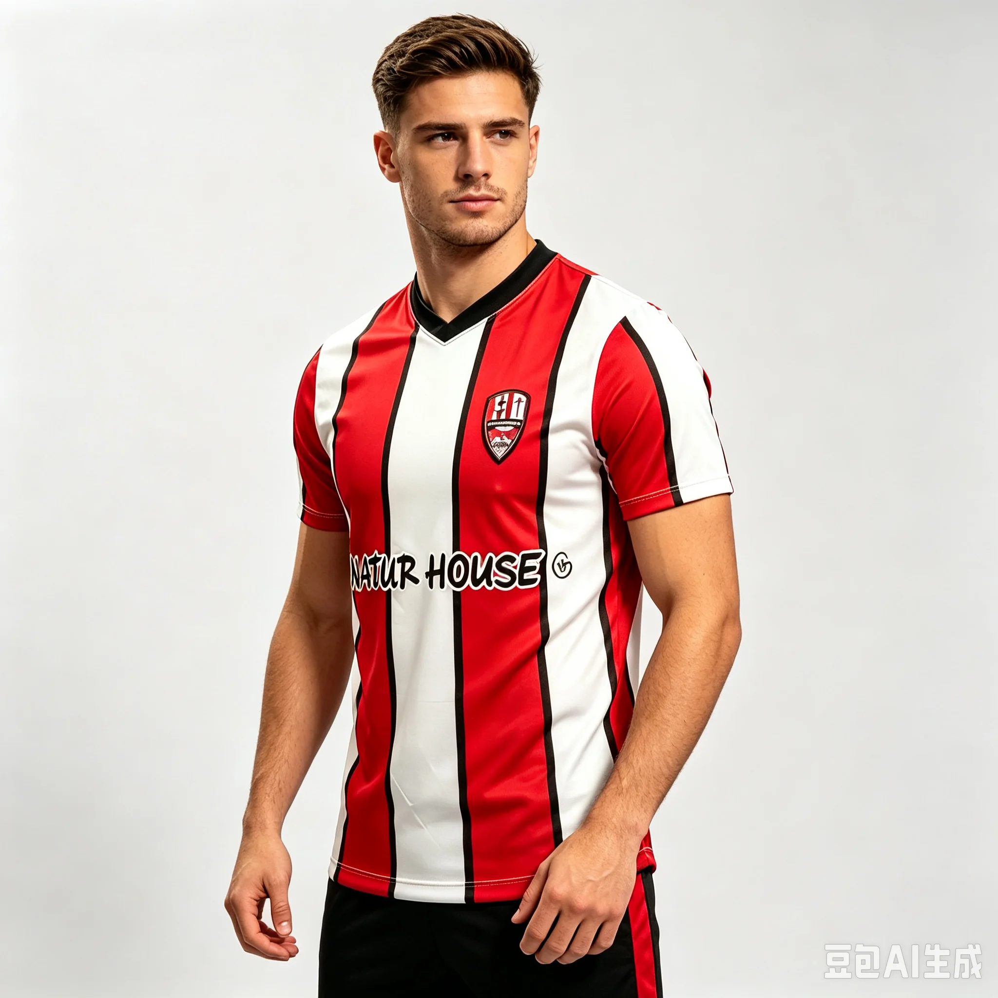 26-27 UD Logroñés T-Shirt with 3D Digital Print, Comfortable and Breathable Sports Casual Top Family Kids Tees Football Jersey