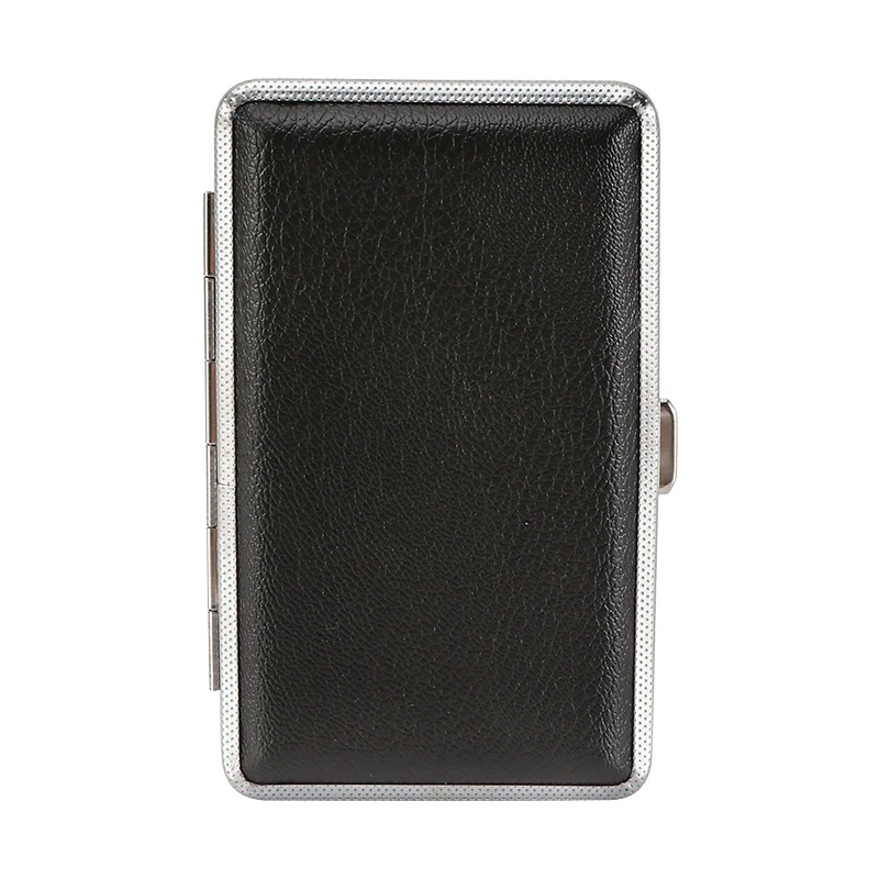 Randomly Pattern Double-open Leather Cigars Cigarettes Cases for 14 Sticks Long Cigarette Tobacco Pocket Boxes Best Gift Men