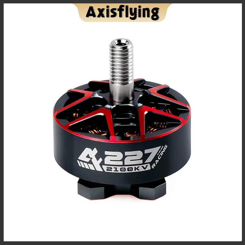 AxisFlying AF227 1960KV/2100KV /2150KV 6S Brushless Motor 5mm for Professional Competition/Freestyle/Bando 5 inch RC FPV Drone