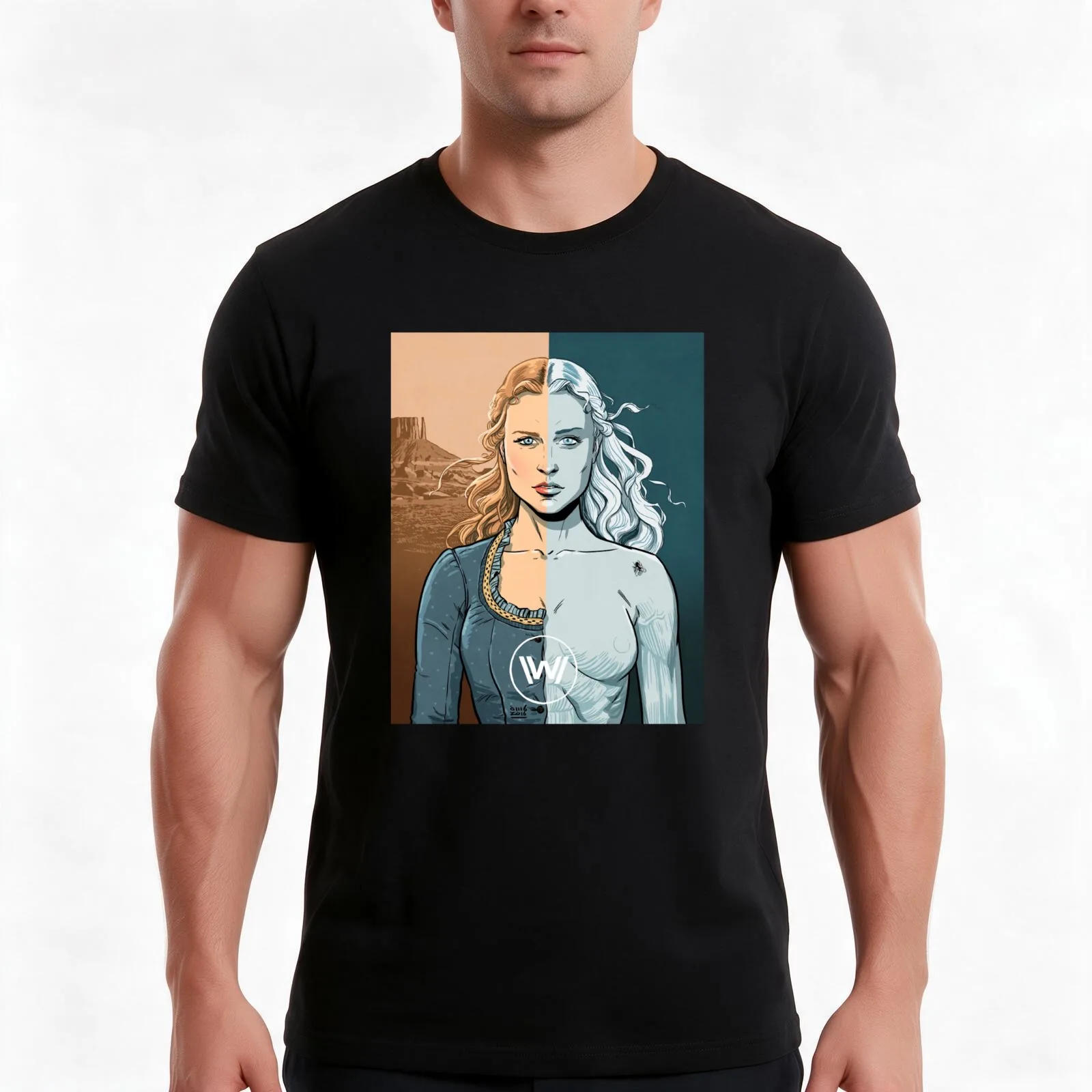 WESTWORLD - A bicameral mind (Dolores) T-Shirt Summer Casual Cotton Tee Oversized Streetwear Tops Vintage Graphic Print