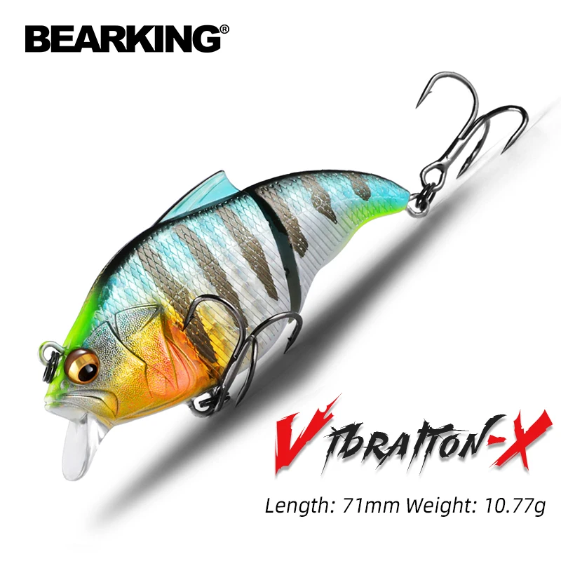 BEARKING 71mm 10g Top professional Wobblers fishing tackle fishing lures vibration bait for ice fishing Artificial accessories