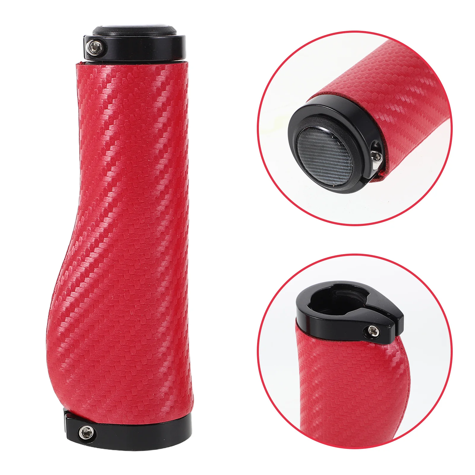 

1Pair Mountain Bike Handlebar Grips 22.2mm Anti-Slip PU Shock-Absorbing Hand-Stitched Cycling Accessories