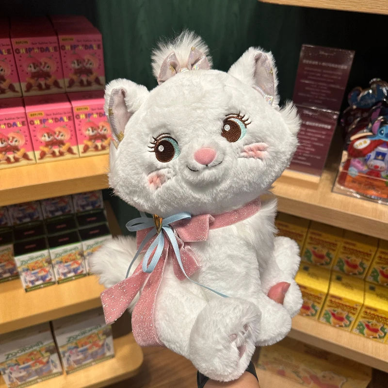 Oryginalna Disney Marie Kot Kokarda Impreza Seria Kreskówka Kawaii Pluszowa Zabawka Lalka Zawieszka Brelok Prezent Urodzinowy