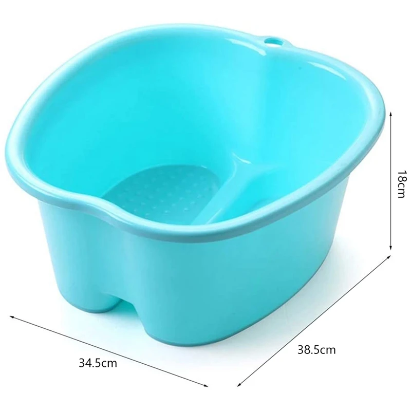 Household Plastic Foot Soak Basin Heightening Thickening Foot Soaking Bucket Massage Health Foot Bath Footbath