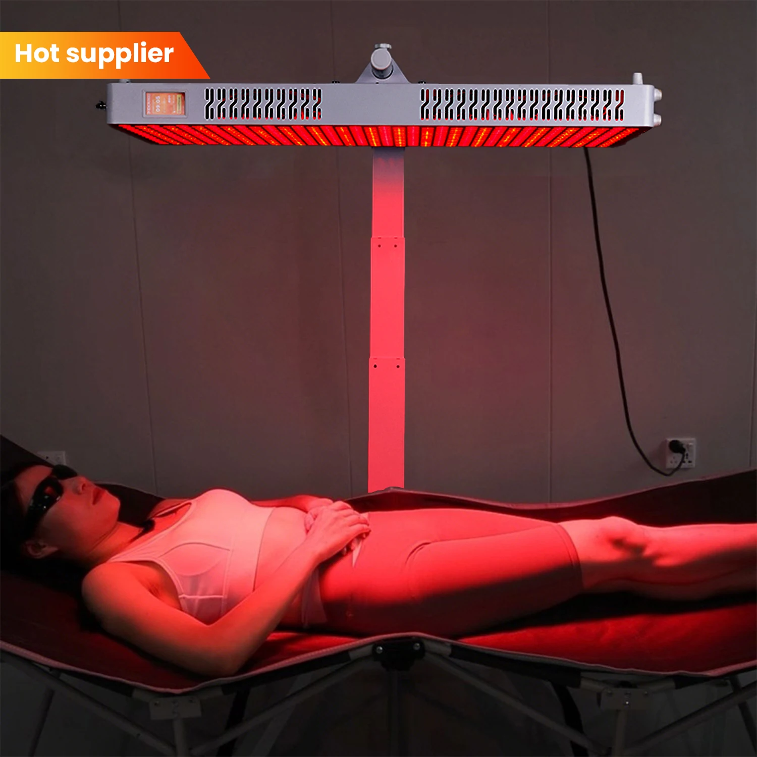 IDEATHERAPY 360degree Rotation Horizontal Lie on Bed Red Light Stand Red Light Panel Stand Red Light Therapy Stand