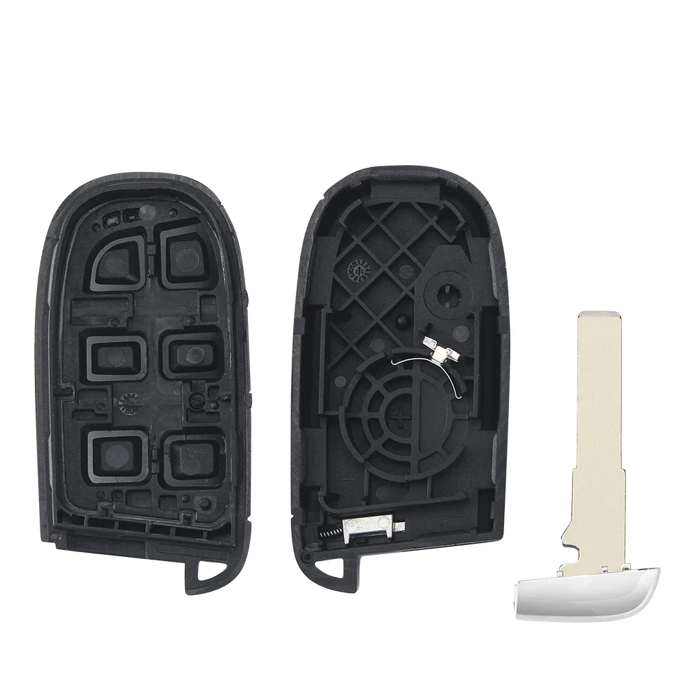 KEYYOU SIP22 Blade Smart Remote Car Key Shell Fob per Jeep Renegade Compass 3/4/5 pulsanti Auto SUV Keyless Entry Fob Case