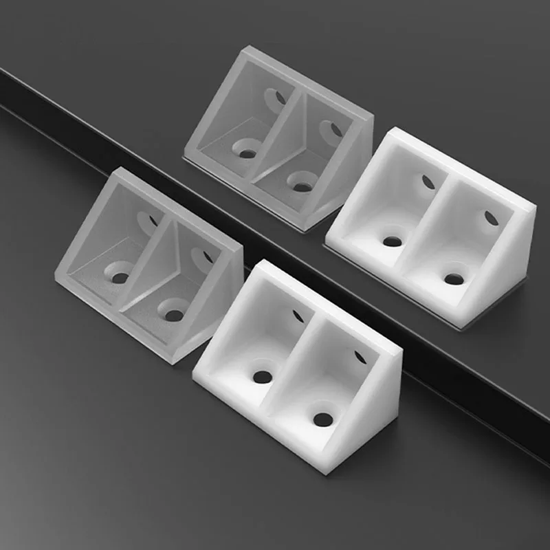 Plastic Thickened Corner Code Right Angle 90° Corner Code Laminated Board Cabinet Support Accessories Connectors Fixing Brackets