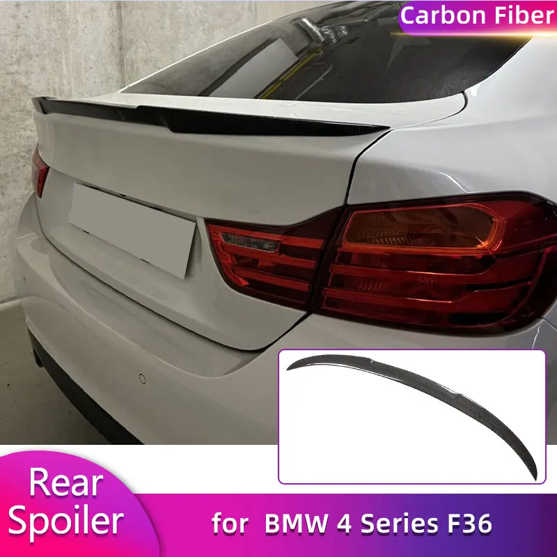

Full Carbon Fiber Rear Trunk Spoiler Wings for BMW 4 Series F36 Gran Coupe 2014-2019 Car Racing Rear Spoiler Boot Wing Lip