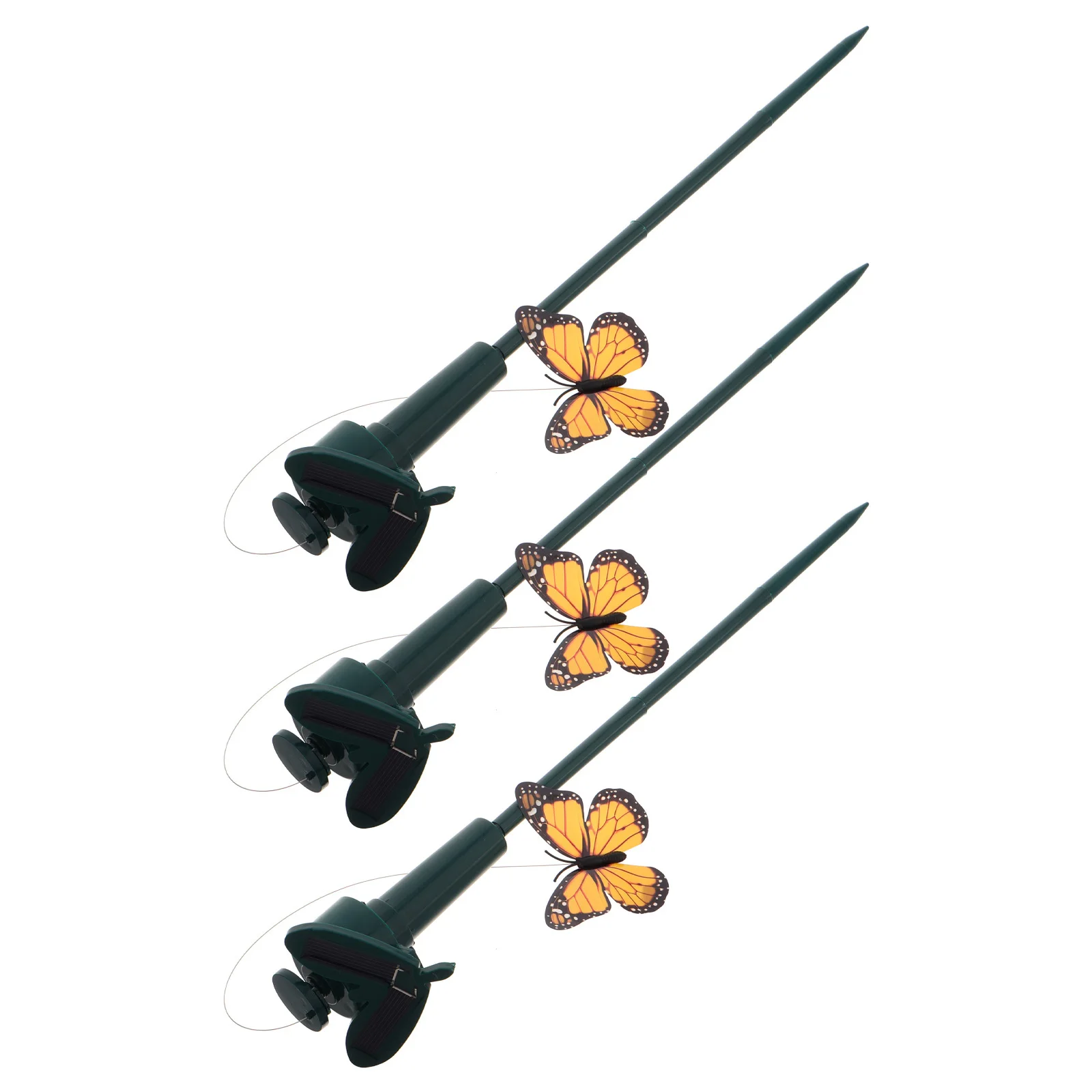 

3Pcs Solar Garden Decor Fluttering Butterfly Stakes Realistic Moving Yard Ornaments for Lawn Patio Flower Beds Outdoor Garden