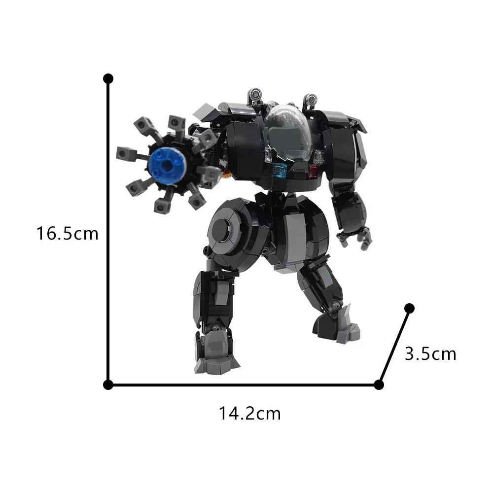 MOC Building Blocks X-17 Riot Control Mech Suit Model Subnautica Undersea Diving Suit Bricks Assembly Toys for Children Gifts