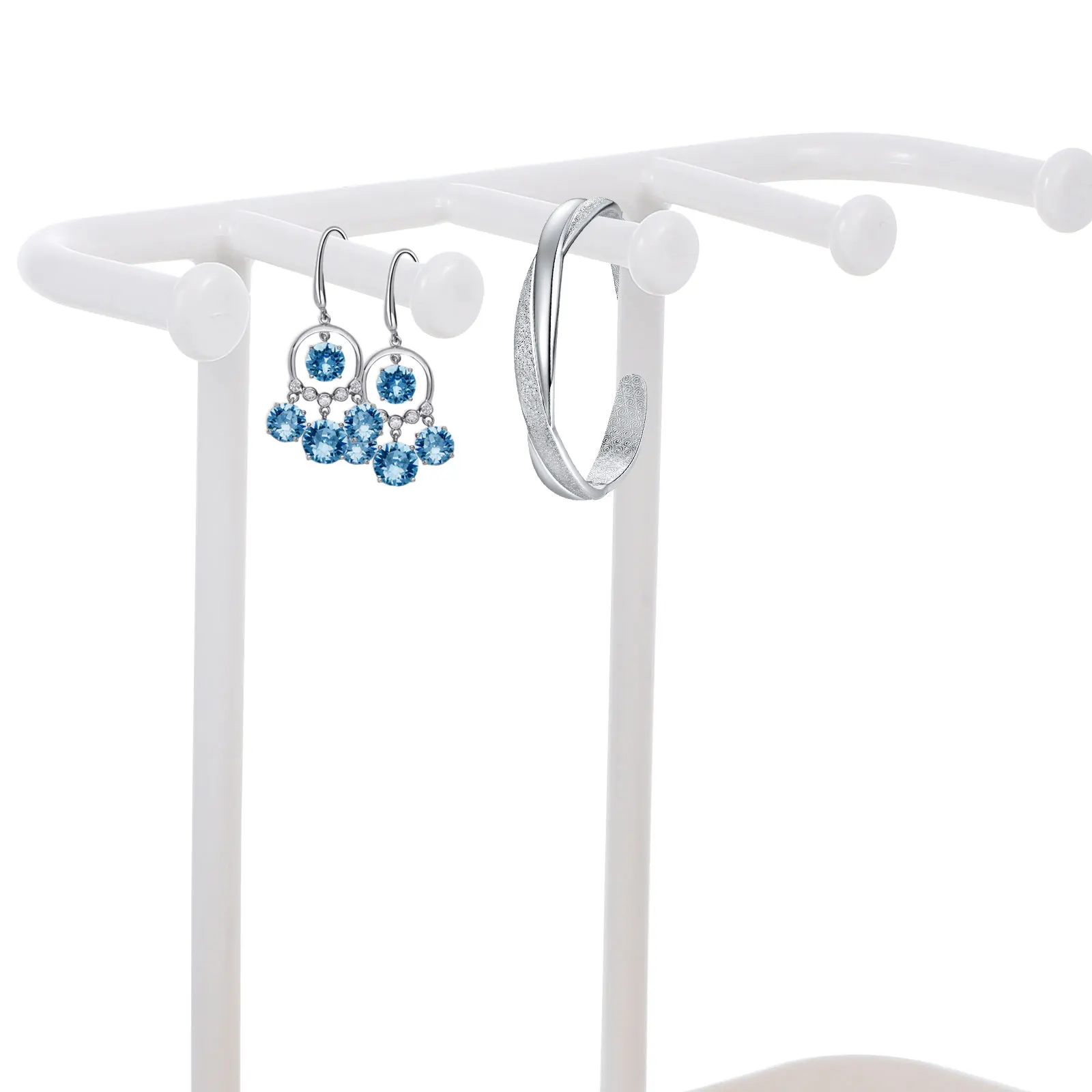 

Jewelry Storage Rack Earring Necklace Bracelet Organizer Stand Smooth Desktop Holder for Jewelry Home Supplies Organizer