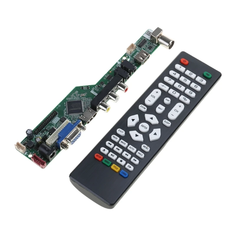 TV Motherboard T.SK105A.03 Universal LCD TV Controller Driver Board PC/TV/USB Interface High Performances Replacement