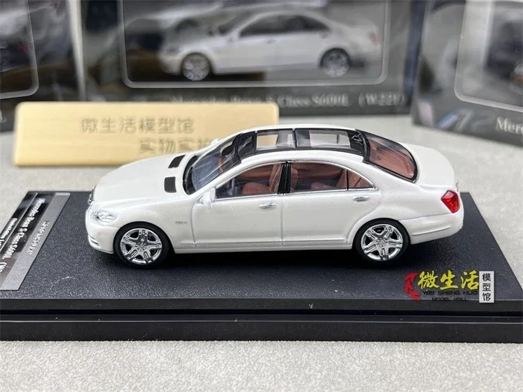 

Готовые акции Motorhelix 1/64 S-Class S600L W221, литая под давлением ограниченная серия, полностью открытая коллекционная модель автомобиля из сплава