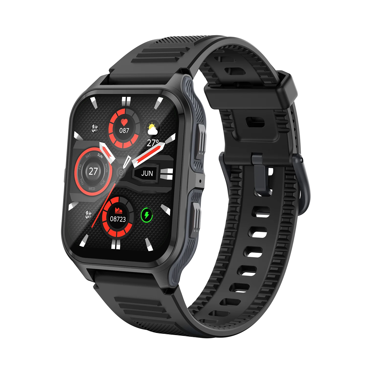 Bluetooth-Anruf Sport Smartwatch Männer Frauen 1,83 Zoll Touchscreen Fitness-Tracker lange