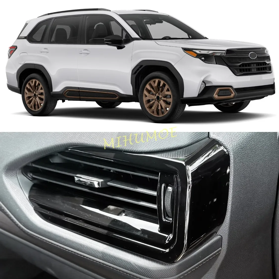 

For Subaru Forester 2025 2026 (SL) Car Front Left And Right Air Conditioner Outlet Vent Cover Trim Sticker Accessories