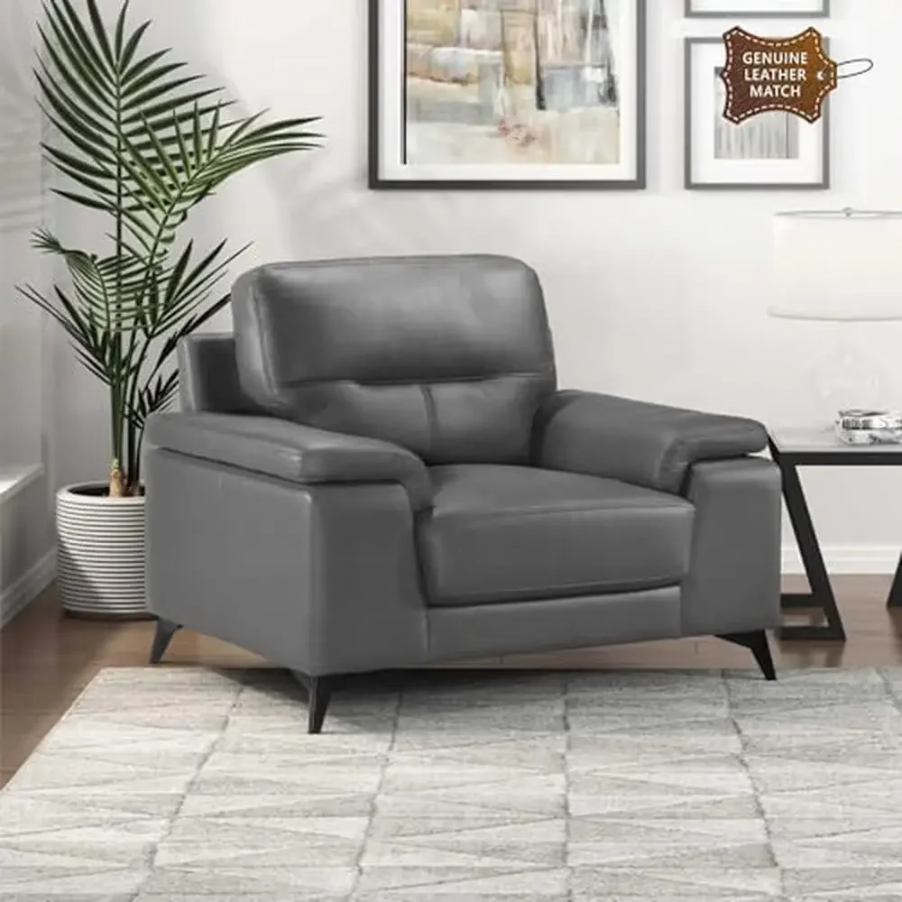 كرسي من الجلد المحبب العلوي كرسي بذراعين حديث كبير الحجم لغرفة المعيشة وغرفة النوم والمكتب وأثاث الشقة