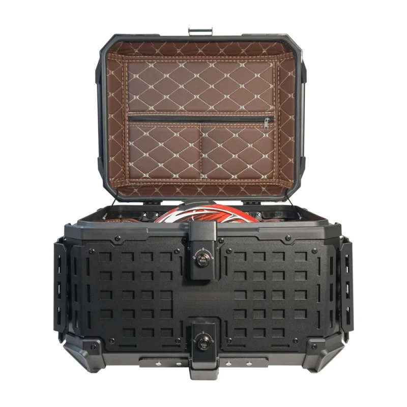 

High Quality F2-MOTO Motorcycle Top Box - Aluminum Alloy, 55L, Multifunctional, Foldable, Quick Release Two-Wing F Hot Selling