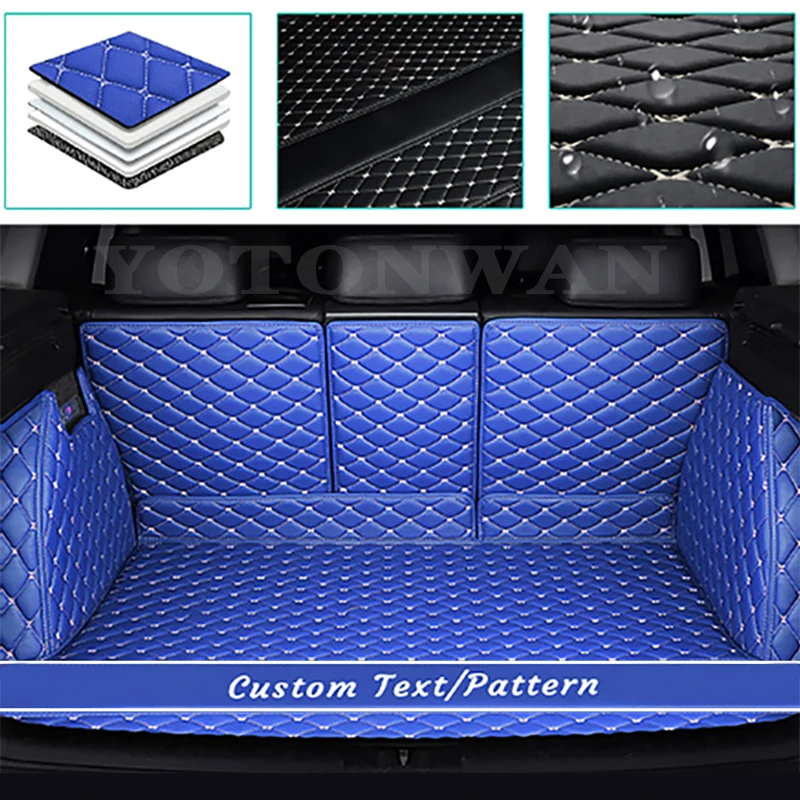 

YOTONWAN High-Quality Custom Style Car Trunk Mats For Porsche All Models 911 Panamera Cayman Cayenne Car Accessories Car-Styling