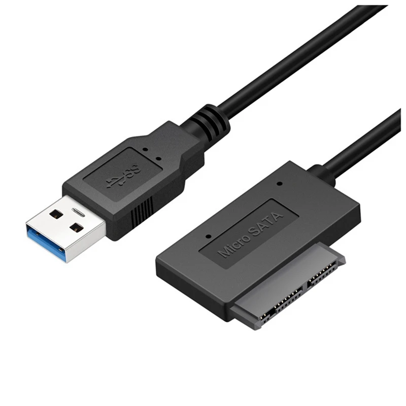 

Кабель-переходник с USB 3,0 на Micro-SATA, кабель-переходник SATA для жесткого диска 1,8 дюйма, кабель-переходник для HDD SSD