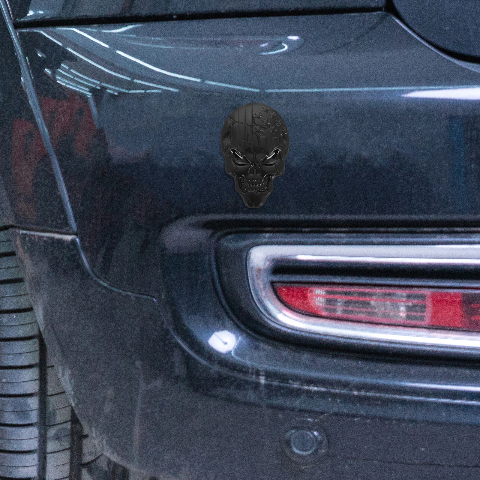 

Skull Car Sticker Badge Decal Stickers Alloy Badges Metal Motorcycle Sign 3d Decals
