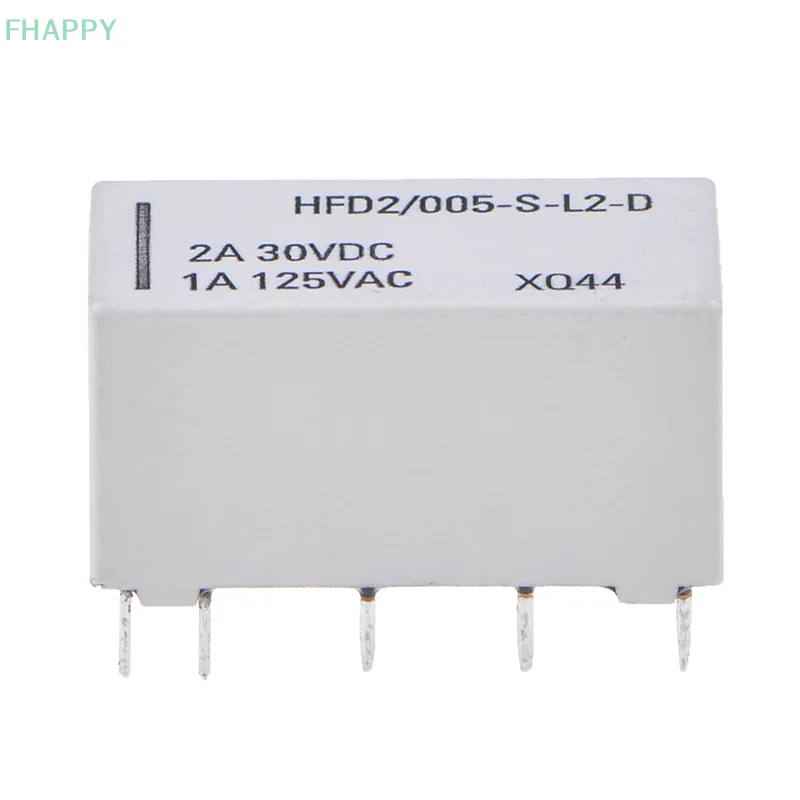 5V Coil Bistable Latching Relay DPDT 30VDC 2A 1A 125VAC HFD2/005-S-L2-D Realy