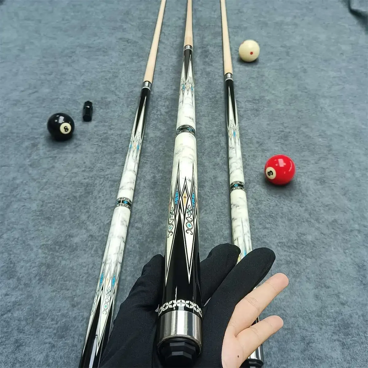 Hot Billiards Small Head Medium Head Big Head Black Tech Black 8 Competition Chinese American Nine Pole Slocker Pool Club