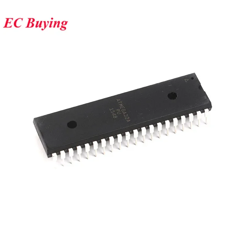 5Pcs/1pc ATMEGA32A-PU ATMEGA ATMEGA32 ATMEGA32A DIP-40 8-bit Microcontroller MCU 32KB In-system Flash 2.7V Chip IC New Original