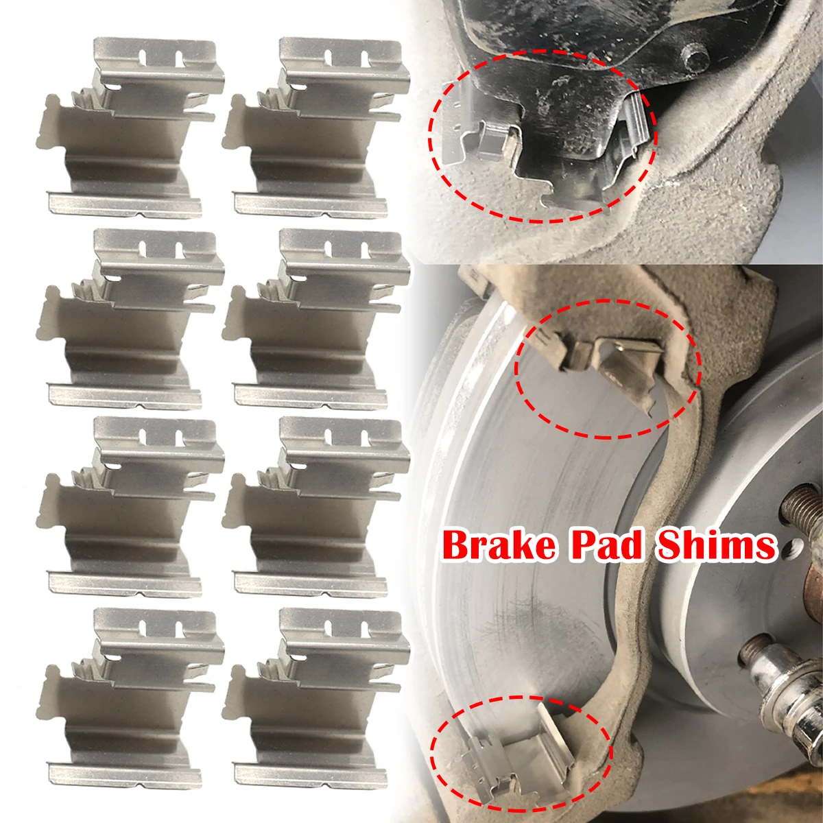 

Car Brake Pad Fitting Shoe Hardware Shims Kit Accessories For Ford ESCORT TOURNEO CUSTOM TRANSIT GEELY EMGRAND Honda CR-V ACCORD