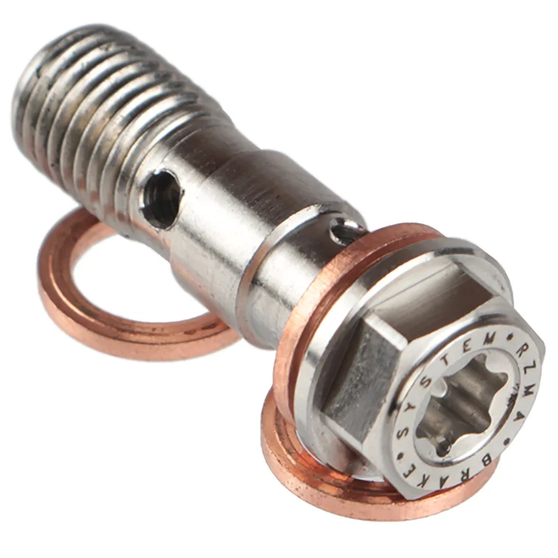 العالمي M10x1.0mm M10x1.25 دراجة نارية الفرامل الفرجار فوهة الزيت المسمار الهيدروليكية الفرامل أسطوانة رئيسية خرطوم زيت المزدوج البانجو الترباس