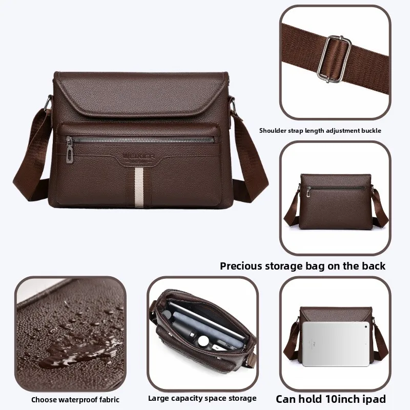 2025 New Single-shoulder Chest Bag, Large-capacity Single-shoulder Crossbody Bag, High-end Men's Korean-style Crossbody Bag