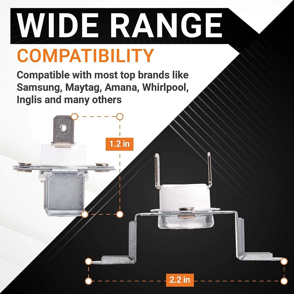 4-pakowy termostat wspornika montażowego suszarki DC96-00887A kompatybilny z suszarkami Samsung i Kenmore DC96-00887C PS4276292 AP5966894