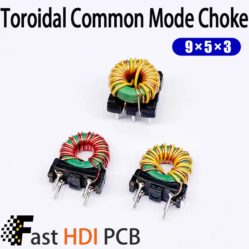 コモンモードフィルタインダクタ 100/220/500/1000uH 9*5*3 スナバリングチョーク イーサネットLAN HDMIデータ通信用