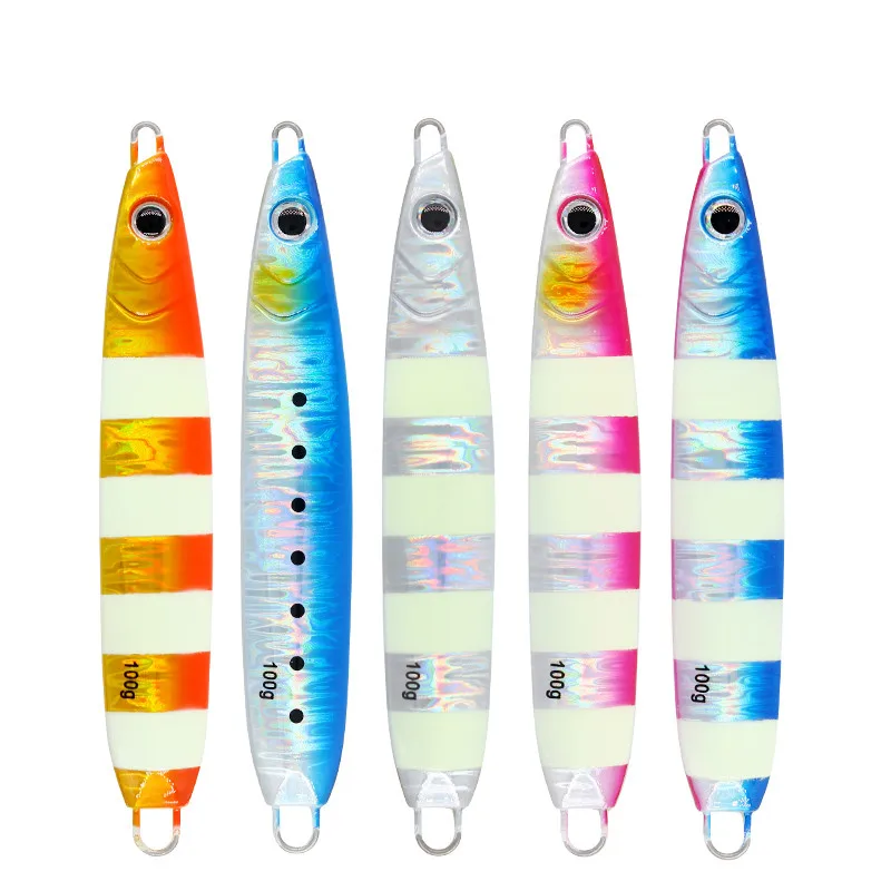 

ApexMarine 100g 120g 150g Pesca Slow Shore Jig Jigging Lure Sea Fishing Lures Bait Glow Slow Fall Fishing Lure