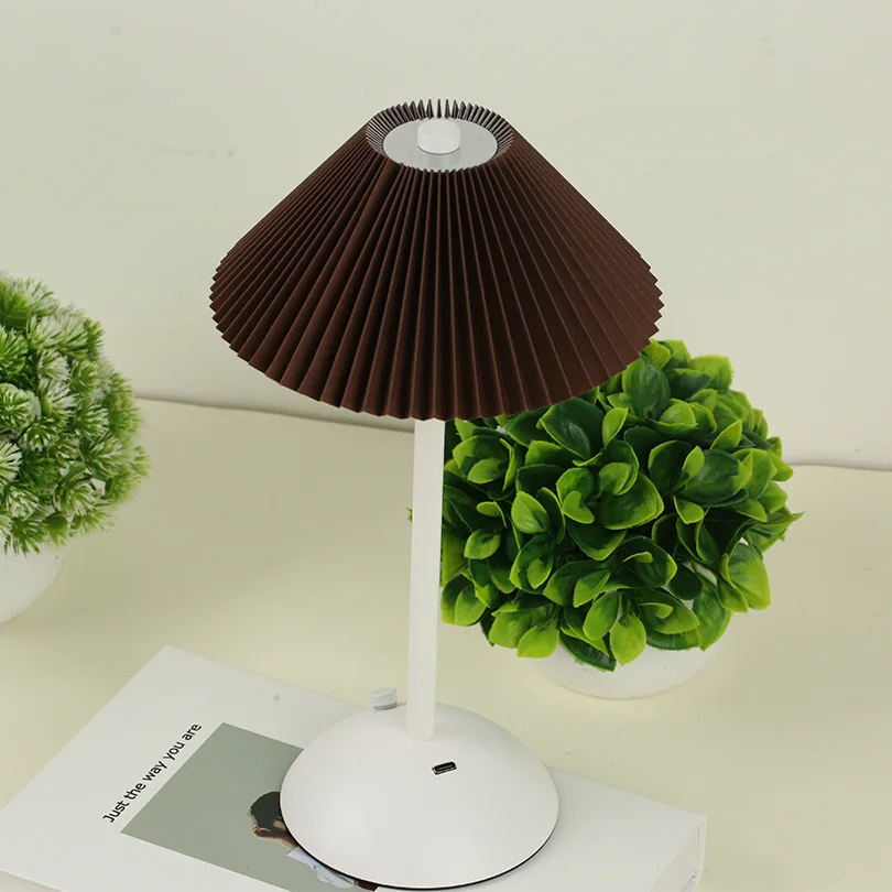 Lámpara de mesa LED, lámpara de escritorio de ambiente creativo, lámpara de mesa recargable por USB, luces nocturnas decorativas para estudio de cabecera de dormitorio Vintage