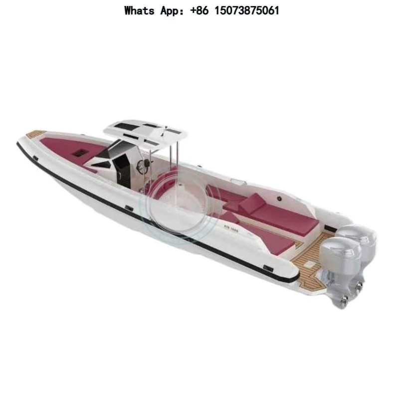 Hypalon 1050cm Luxury Tender Professional Heavy-Duty 34FT Sea Sailing Boat Surfing Fishing Inflatable RIB-1050