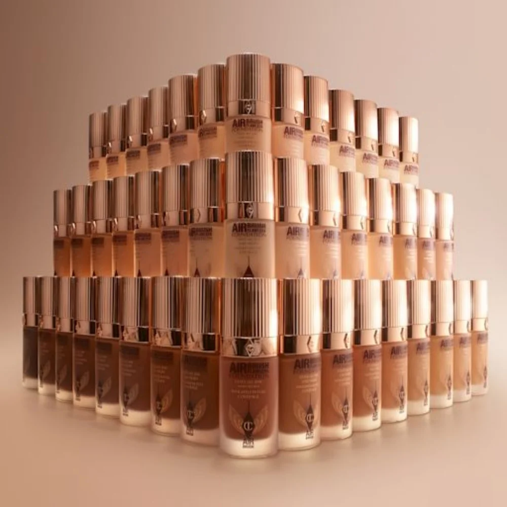 Charlotte Tilbury Airbrush Flawless Foundtion Beautiful Skin Foundation Soft-matte full-coverage Natural foundation Radiant Glow